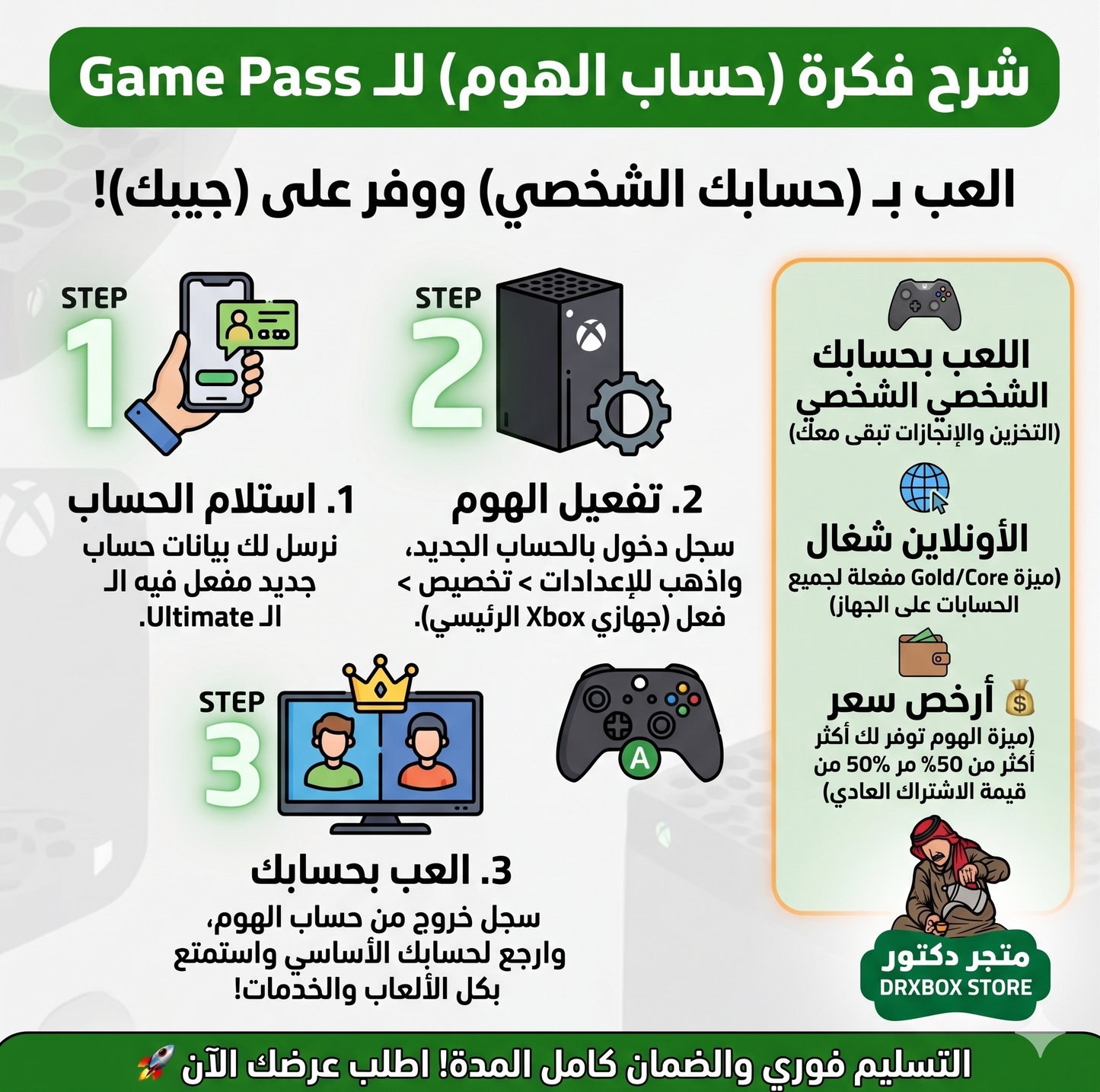 Xbox Game Pass Ultimate (Compte familial) 